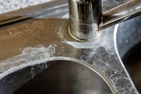 Bí quyết tẩy cặn canxi trên kính, vòi nước, thiết bị vệ sinh... sáng bóng