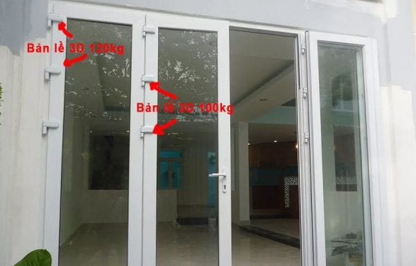 Bản lề cửa nhựa lõi thép