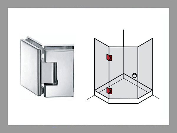 Bản lề phòng tắm kính