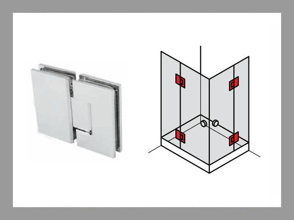 Bản lề phòng tắm kính