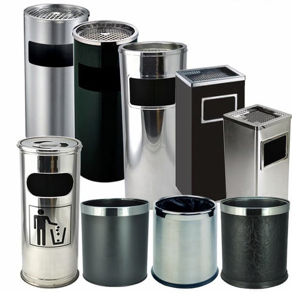 thùng rác inox gạt tàn