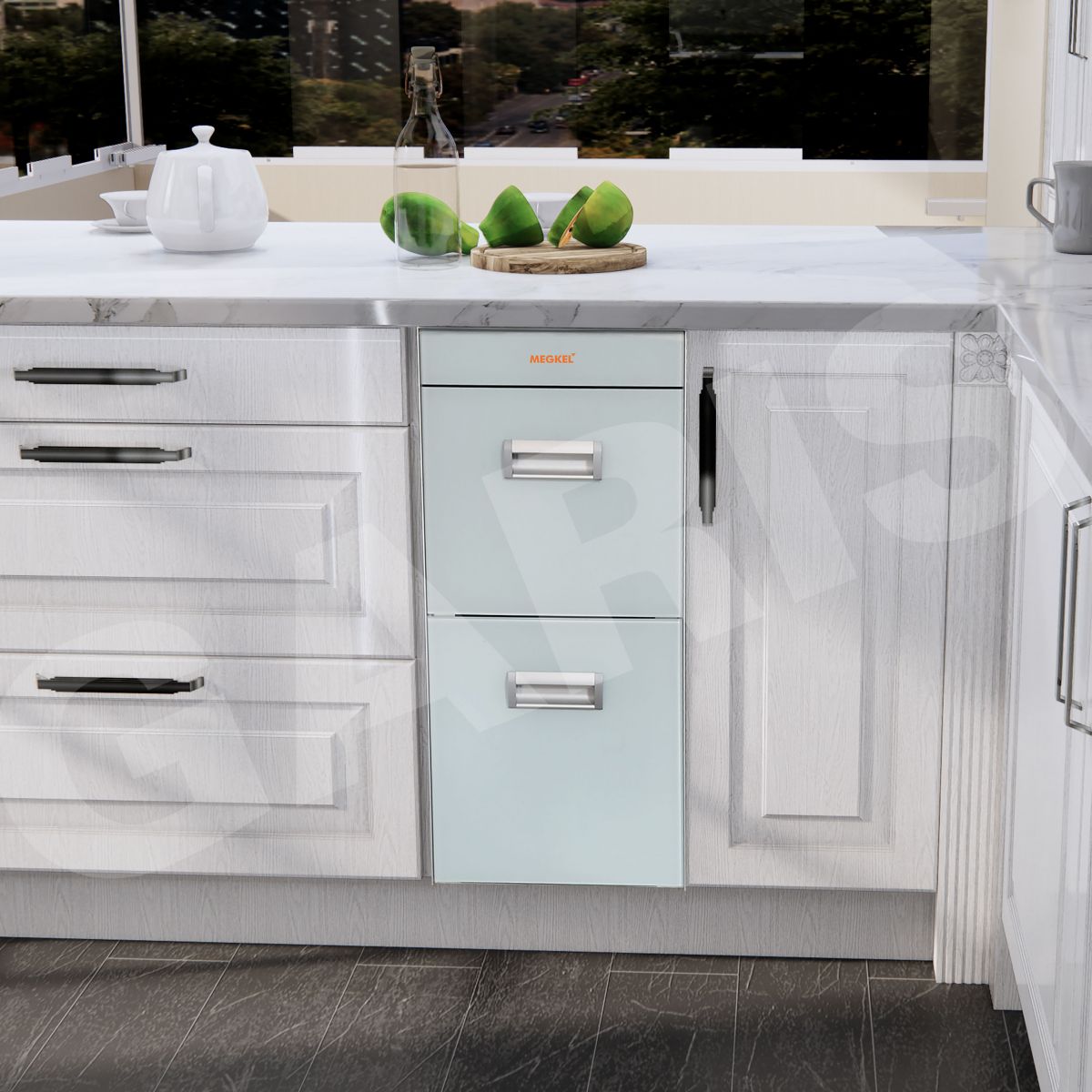 Thùng gạo mặt gương