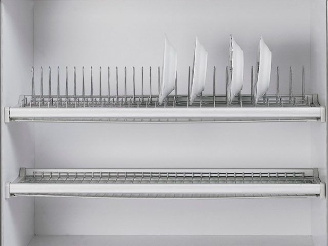 giá để bát đĩa inox 2 tầng