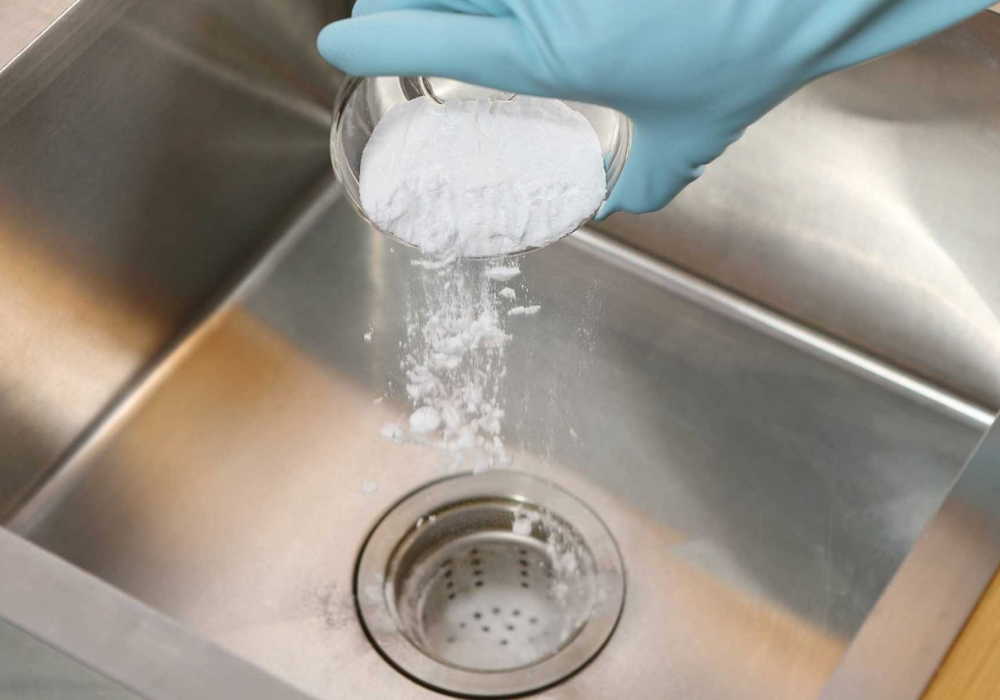 Cách thông bồn rửa bát bằng muối
